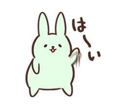 Pale color of the rabbit sticker #6712891