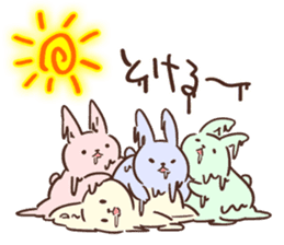 Pale color of the rabbit sticker #6712897