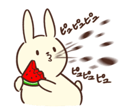 Pale color of the rabbit sticker #6712898