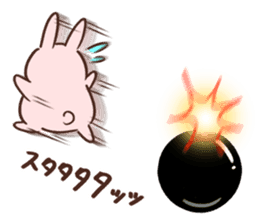 Pale color of the rabbit sticker #6712905