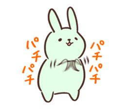 Pale color of the rabbit sticker #6712913