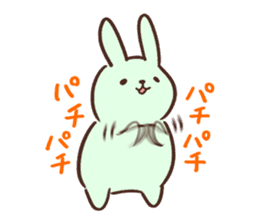 Pale color of the rabbit sticker #6712913