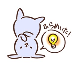 Pale color of the rabbit sticker #6712914