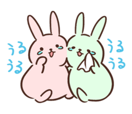 Pale color of the rabbit sticker #6712916