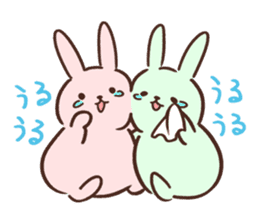 Pale color of the rabbit sticker #6712916