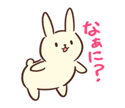 Pale color of the rabbit sticker #6712917