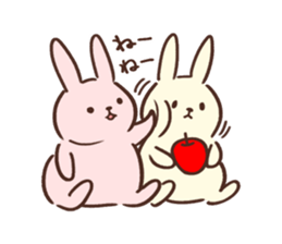 Pale color of the rabbit sticker #6712923