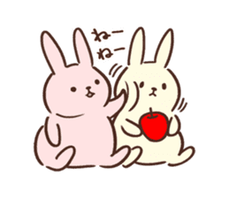 Pale color of the rabbit sticker #6712923