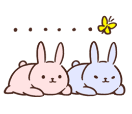 Pale color of the rabbit sticker #6712924