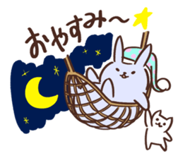 Pale color of the rabbit sticker #6712927