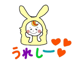 spoired rabbit boy sticker #6713731