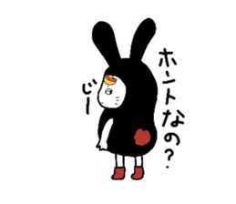 spoired rabbit boy sticker #6713732