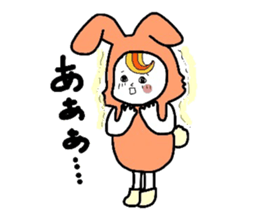 spoired rabbit boy sticker #6713740