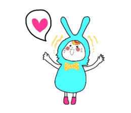 spoired rabbit boy sticker #6713749