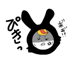 spoired rabbit boy sticker #6713753