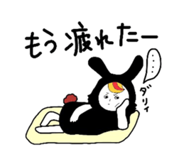 spoired rabbit boy sticker #6713757