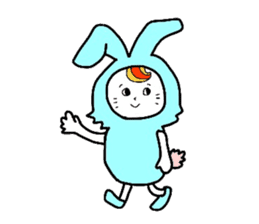 spoired rabbit boy sticker #6713767