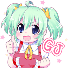 moe~ anime girls sticker! sticker #6713769