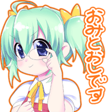 moe~ anime girls sticker! sticker #6713778