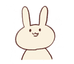 Very soft rabbit sticker #6714608