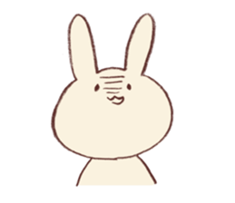 Very soft rabbit sticker #6714611