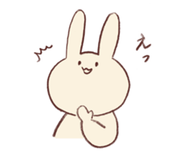 Very soft rabbit sticker #6714612