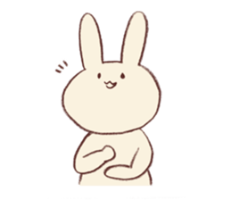 Very soft rabbit sticker #6714614