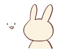 Very soft rabbit sticker #6714619