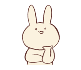 Very soft rabbit sticker #6714620