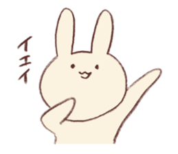 Very soft rabbit sticker #6714621