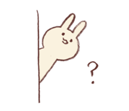 Very soft rabbit sticker #6714622