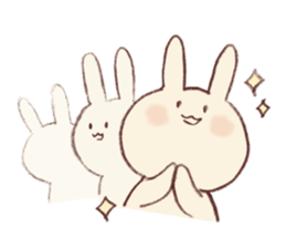 Very soft rabbit sticker #6714623