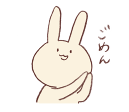 Very soft rabbit sticker #6714624