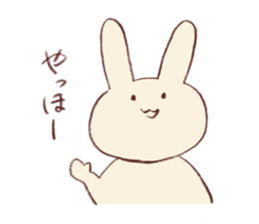 Very soft rabbit sticker #6714627