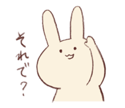 Very soft rabbit sticker #6714629
