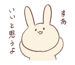 Very soft rabbit sticker #6714631