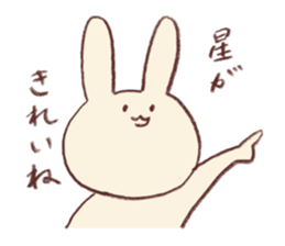 Very soft rabbit sticker #6714632