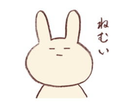 Very soft rabbit sticker #6714637