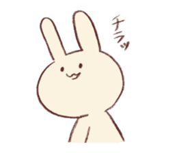 Very soft rabbit sticker #6714638