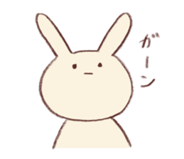 Very soft rabbit sticker #6714639