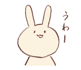 Very soft rabbit sticker #6714641