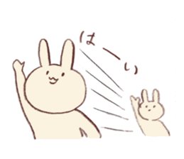 Very soft rabbit sticker #6714643