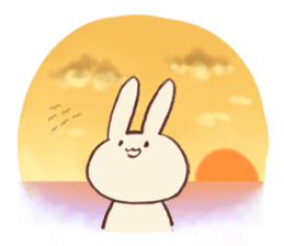 Very soft rabbit sticker #6714647