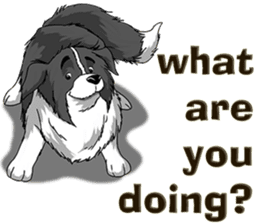 Pocket K-9: Sheep Dog + English sticker #6715497