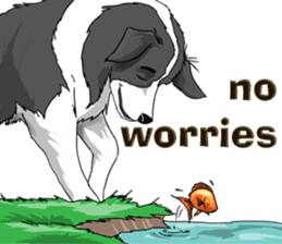 Pocket K-9: Sheep Dog + English sticker #6715509