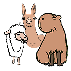 Capybara and friends English ver.