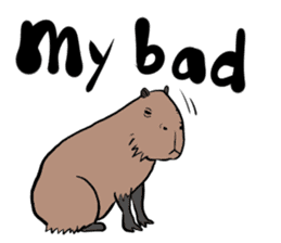Capybara and friends English ver. sticker #6715905