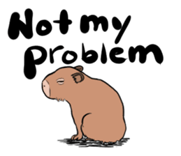 Capybara and friends English ver. sticker #6715906