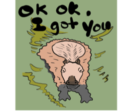 Capybara and friends English ver. sticker #6715920