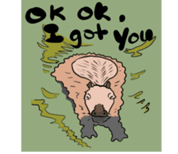 Capybara and friends English ver. sticker #6715920